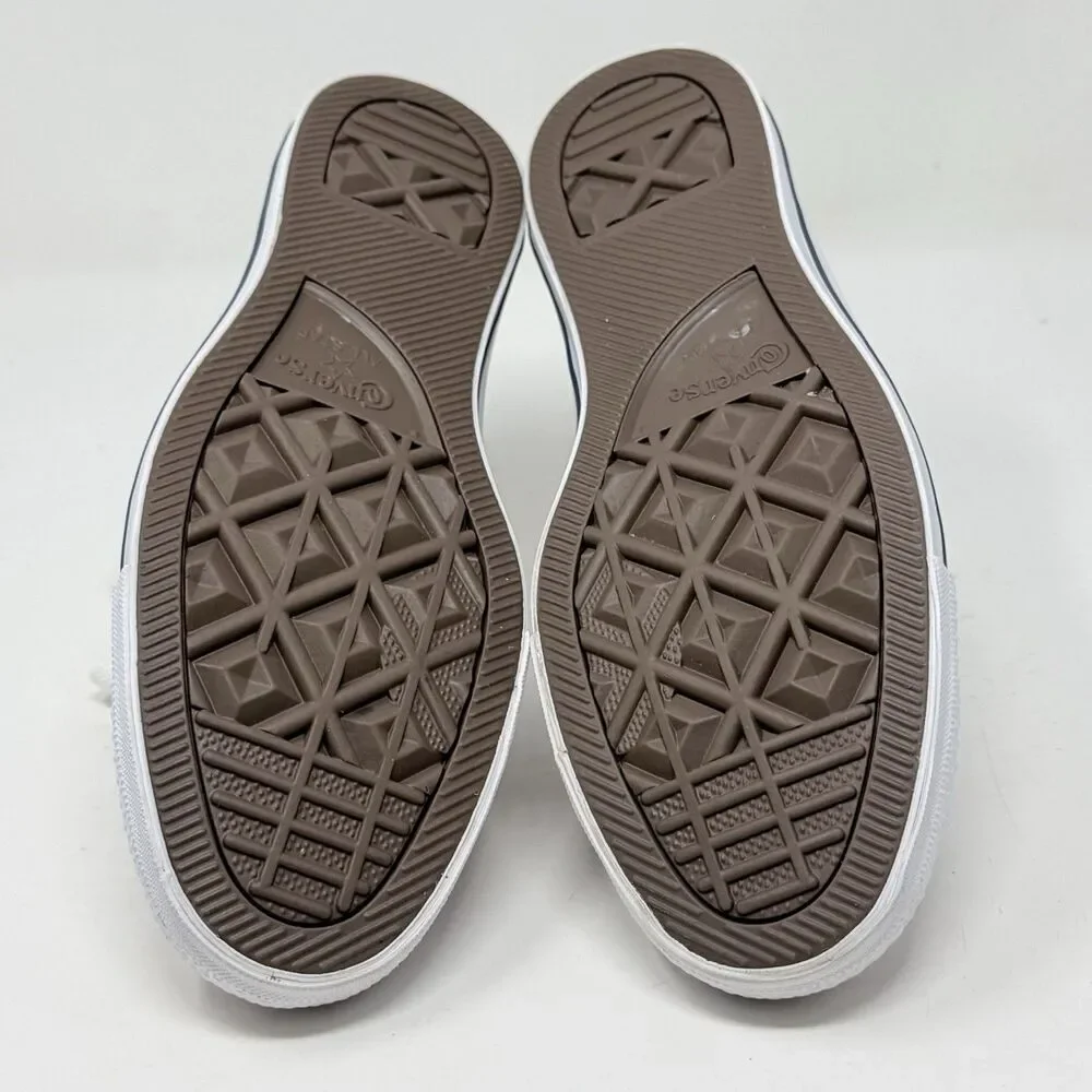 Converse All Star Chuck Taylor Mens 8.5 White Leather High Top Retro Shoes - Picture 13 of 14